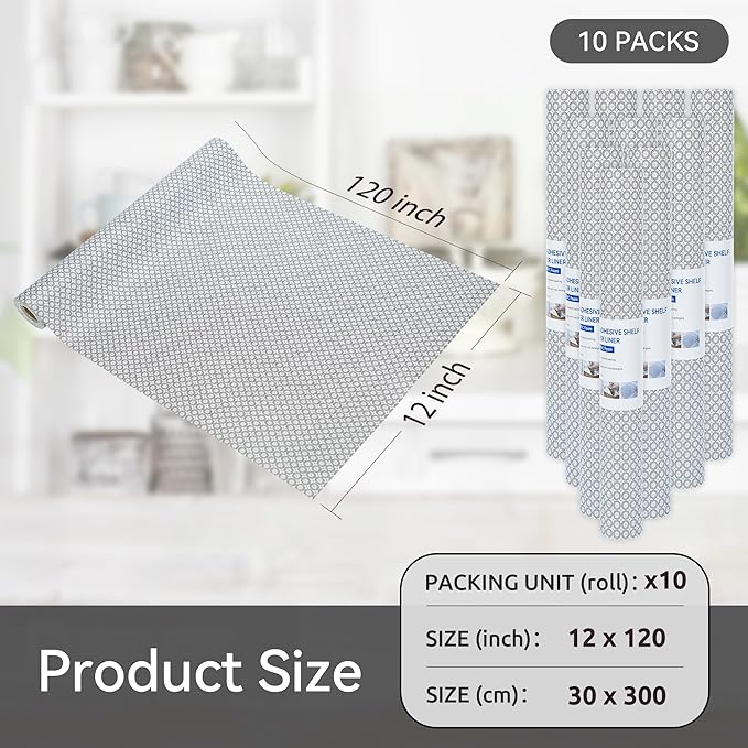 FIFTY FEET 12"x120" Non-Adhesive Shelf Liner - Image 5