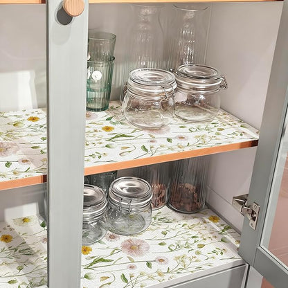 Drawer and Shelf Liner for Kitchen Cabinets Non Adhesive Drawer Liners Floral - Image 7