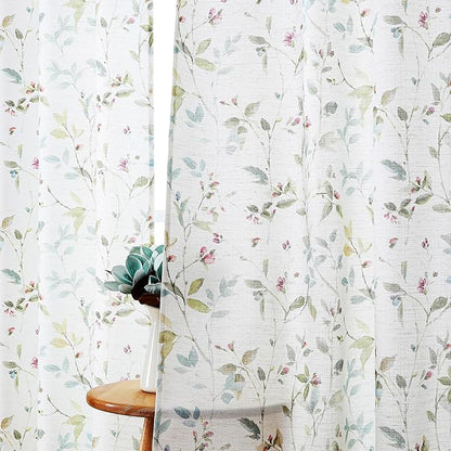 Chyhomenyc Roman Linen Blend Curtains 54 Inch Length 2 Panels, Light Filtering by Chyhomenyc
