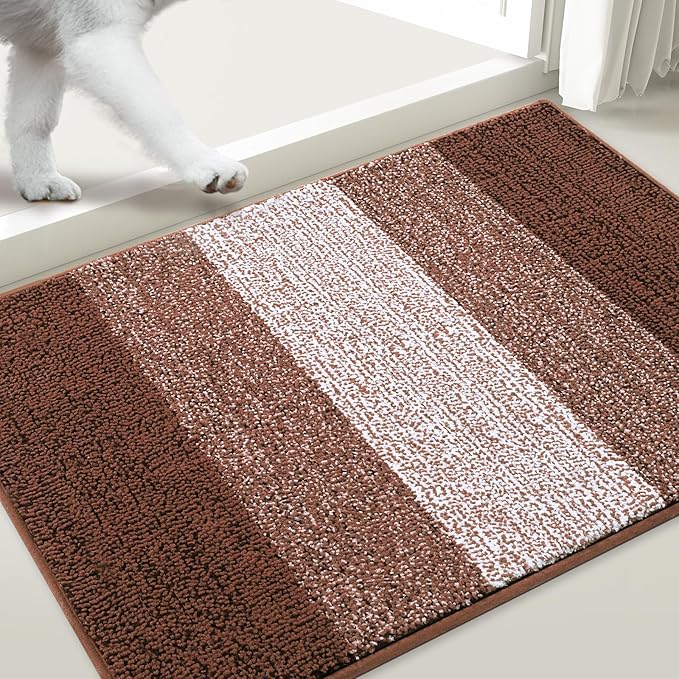 Smiry Dog Door Mat for Muddy Paws, Absorbs Moisture and Dirt, Low-Profile - Image 2