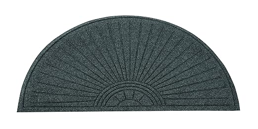Guardian EcoGuard Diamond Fan Indoor Wiper Door Mat, Recycled Plactic and Rubber by GuardianFloorProtection