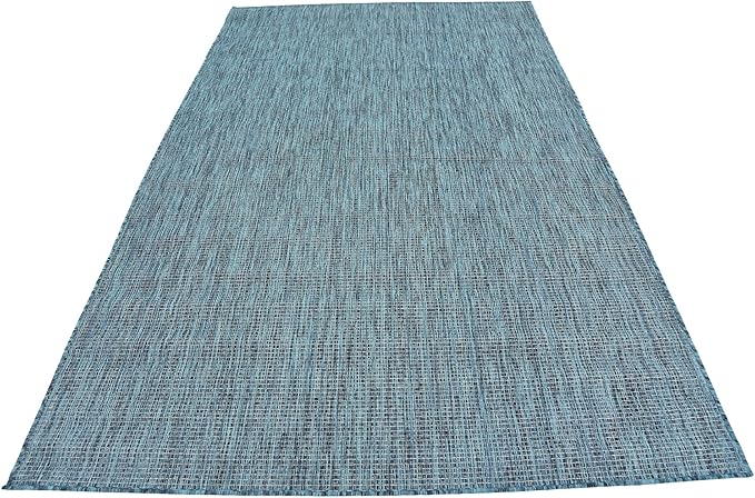 Unique Loom Collection Casual Transitional Solid Heathered Indoor/Outdoor - Image 6