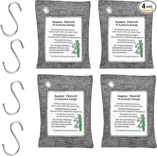 Bamboo Charcoal Air Purifying Bags – Natural Odor Eliminator & Moisture Absorber by Unknown