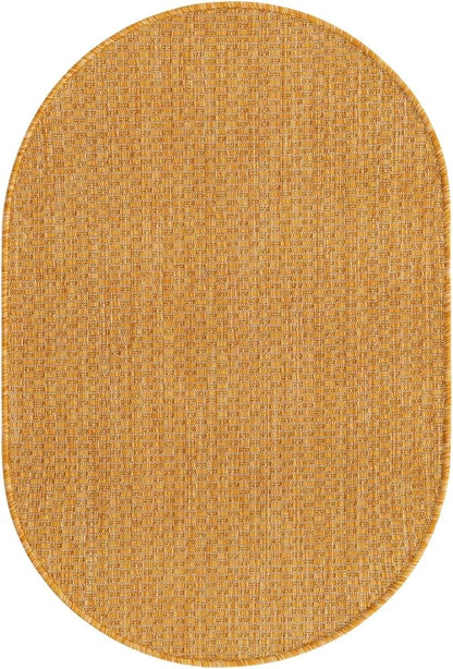 Unique Loom Collection Casual Transitional Solid Heathered Indoor/Outdoor - Image 3