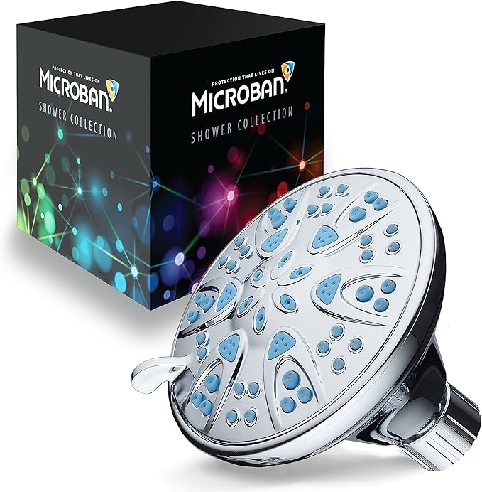 AquaDance Antimicrobial – Anti-Clog High-Pressure 6-Setting Head - Image 2