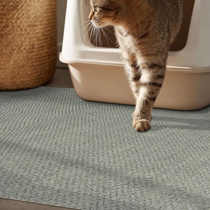 Mohawk Home Litter Box Moisture Barrier Mat Utility Solid Gray 2' X 3' Other - Image 2
