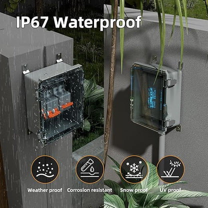 Joinfworld Outdoor WiFi Enclosure Weatherproof Locking Outdoor WiFi Box Plastic - Image 4