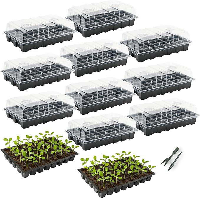 Mr. Pen- Seed Starter Tray Kits, 10 Pack, Total 400 Cells, Durable Plant by MrPen