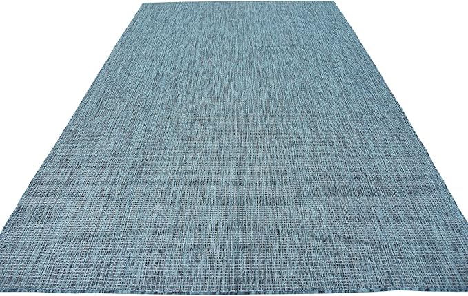 Unique Loom Collection Casual Transitional Solid Heathered Indoor/Outdoor - Image 5