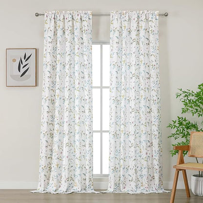 Chyhomenyc Light Filtering 96 Inch Window Curtains by Chyhomenyc
