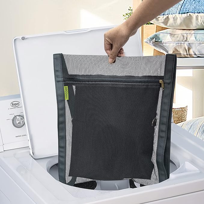 Sneaker Wash & Dry Net Bag for Dryer, 15.7x13.8 Inch Large HoneyComber Mesh Bags - Image 7