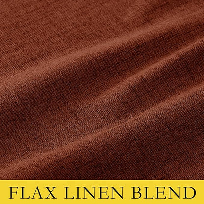 NICETOWN 100% Absolutely Blackout Linen Curtains - Image 8