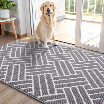 OLANLY Indoor Door Mat, 48x32 Inch, Dirt Resistant and Absorbent, Non-Slip by OLANLY