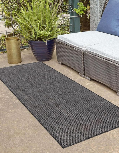 Unique Loom Collection Casual Transitional Solid Heathered Indoor/Outdoor - Image 5