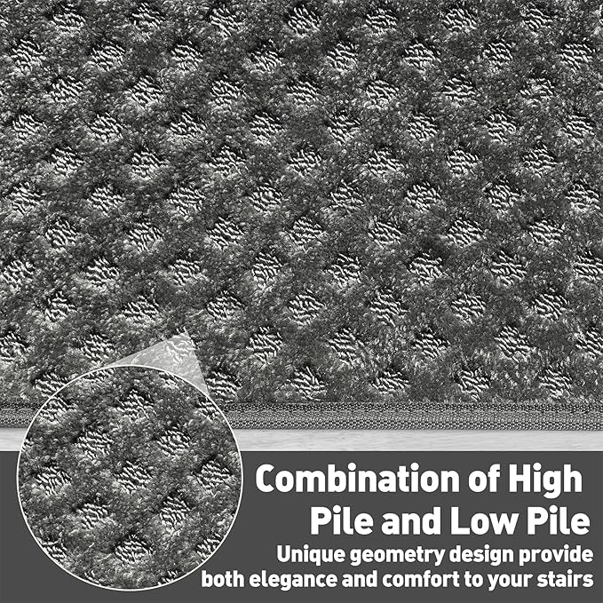 PURE ERA Carpet Stair Tread Landing Mat Tape Free Self Adhesive Non Slip Skid - Image 5