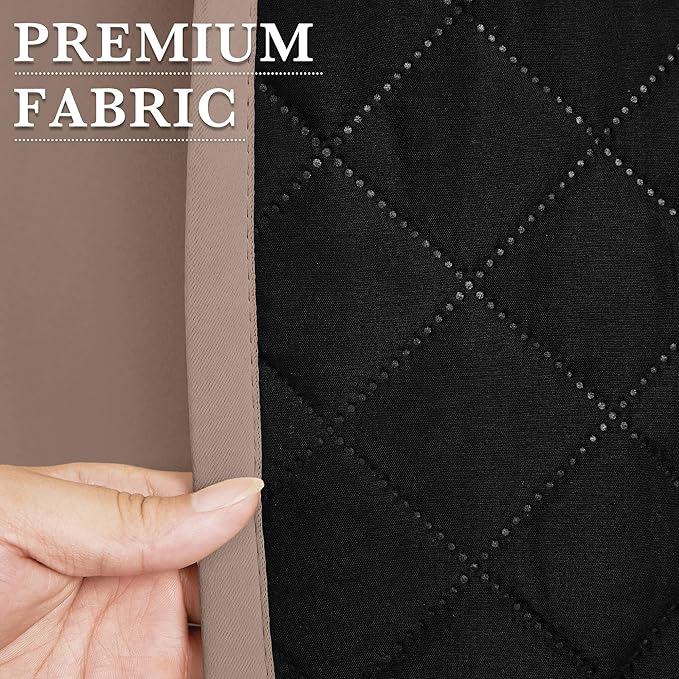 RYB HOME Outdoor/Indoor Thermal Insulated Fade-Resistant Blackout Curtains 84 - Image 7