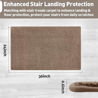 PURE ERA Carpet Stair Tread Landing Mat Tape Free Self Adhesive Non Slip Skid - Image 3
