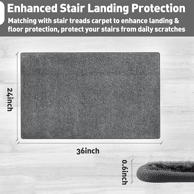 PURE ERA Carpet Stair Tread Landing Mat Tape Free Self Adhesive Non Slip Skid - Image 3