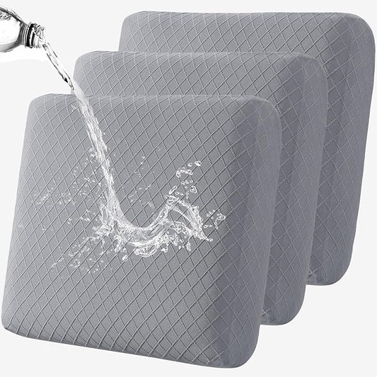 Fuloon Waterproof Seat Cushion Covers 3 PCS, Stretch Sofa Cushion Slipcovers by Fuloon