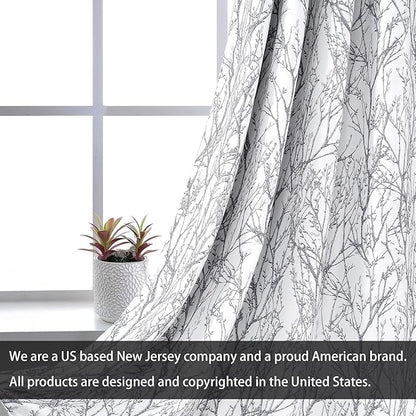 DriftAway Tree Branch Blackout Curtains Double Layer 120 Inches Long - Image 4