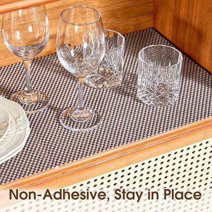 Shelf Liner for Kitchen Cabinet, Drawer Liners Non Slip Non Adhesive Thick Mat - Image 2