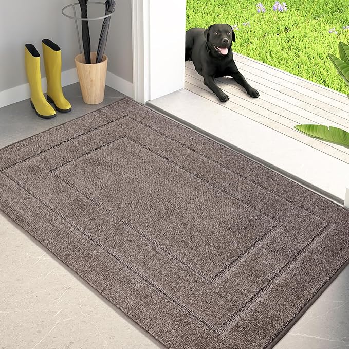PURRUGS Dirt Trapping Door Mat 32" x 47", Non-Slip/Skid Machine Washable by PURRUGS