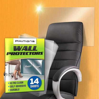 Wall Protector Sheets for Painted Wall. Clear Plastic Adhesive Film Stickers by Primens
