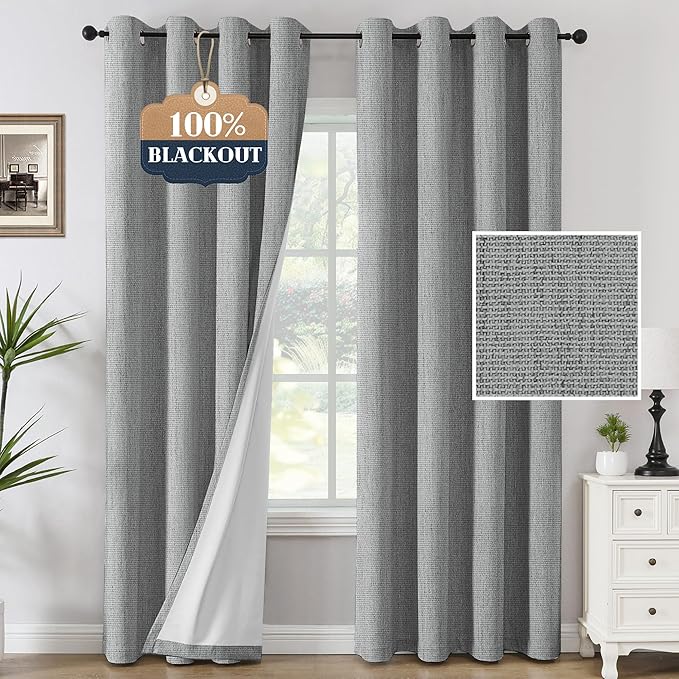 H.VERSAILTEX Premium Chenille Blackout Curtains by HVERSAILTEX