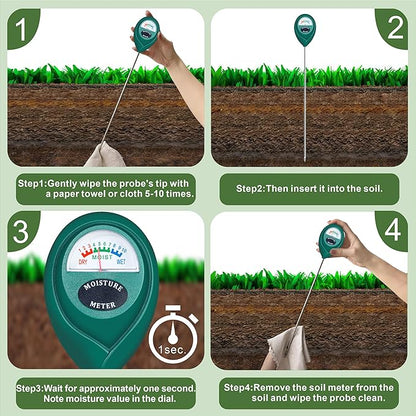 XLUX Long Probe Deep Use Soil Moisture Meter Sensor, Water Monitor Indicator - Image 4