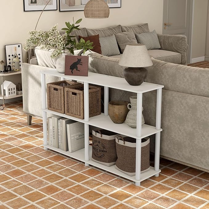 Homes: Inside + Out Apexa Modern 3-Tier Extra Wide Shelving Units, Collectibles - Image 13