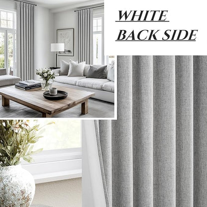 Grey Black Out Curtains 84 Inch Long - Image 7