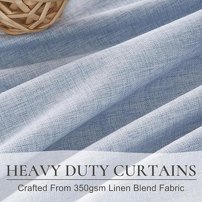 DustyBlue 84 Inches Blackout Curtains Length - Image 4