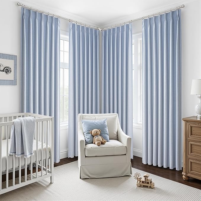 DustyBlue 108 Inches Light Blocking Curtains - Image 5