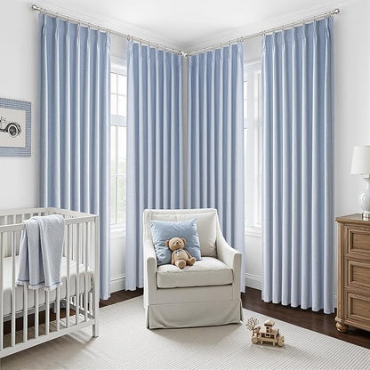 DustyBlue 84 Inches Blackout Curtains Length - Image 5