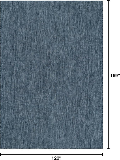 Unique Loom Collection Casual Transitional Solid Heathered Indoor/Outdoor - Image 2