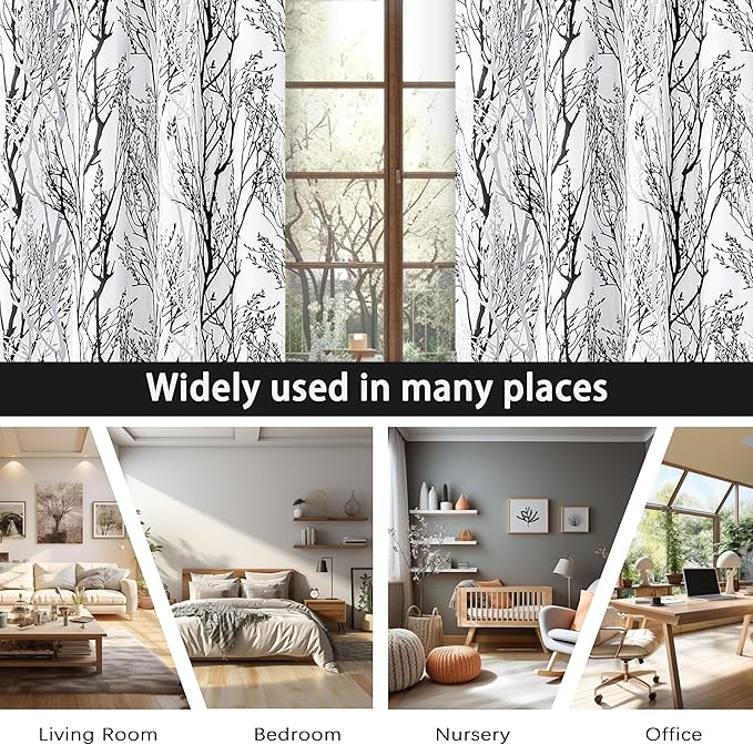 DriftAway Tree Branch Blackout Curtains Double Layer 84 Inches Long - Image 7