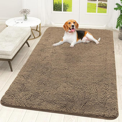 OLANLY Dog Door Mat for Muddy Paws 59x35, Absorbs Moisture and Dirt, Absorbent by OLANLY