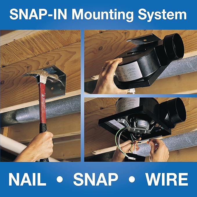 Air King BFQ50 ENERGY STAR® Qualified SNAP-IN Exhaust Fan, 50 CFM - Image 4