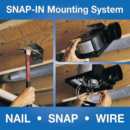 Air King BFQ50 ENERGY STAR® Qualified SNAP-IN Exhaust Fan, 50 CFM - Image 4