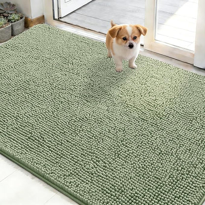 OLANLY Dog Door Mat for Muddy Paws 48x30, Absorbs Moisture and Dirt, Absorbent by OLANLY