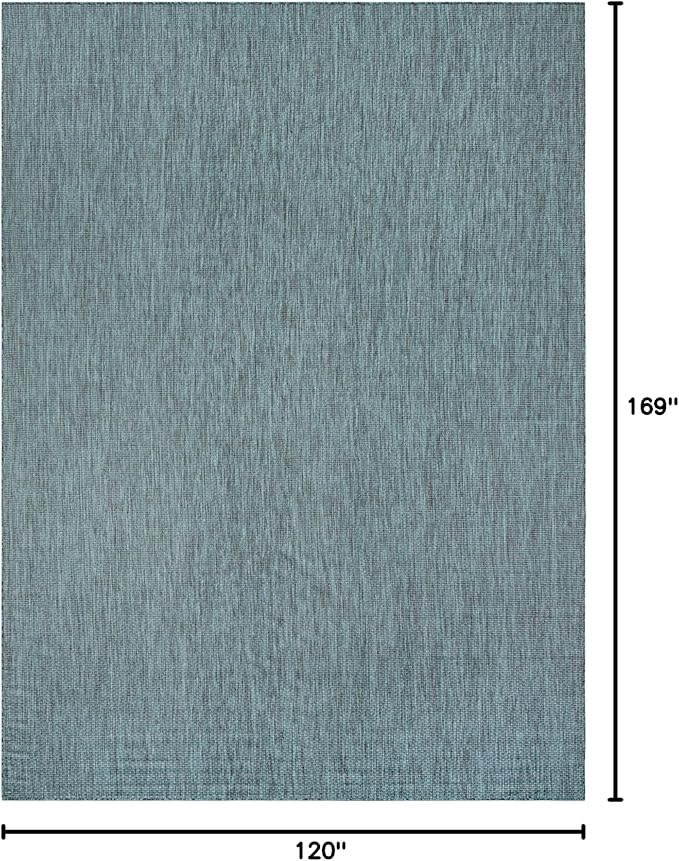 Unique Loom Outdoor Solid Collection Area Rug - Image 2