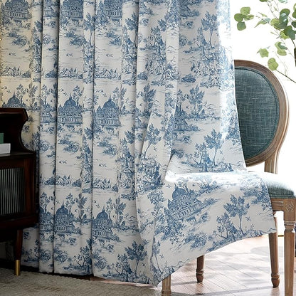 jinchan 95% Blackout Toile Curtains - Image 8