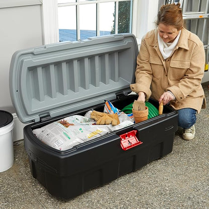 Rubbermaid 48 Gallon Black Action Packer Lockable Latch Indoor and Outdoor - Image 6