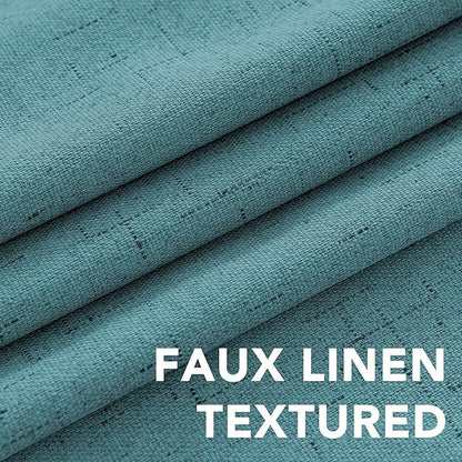 H.VERSAILTEX Linen Blackout Curtains 72 Inches Long 100% Absolutely Blackout - Image 4