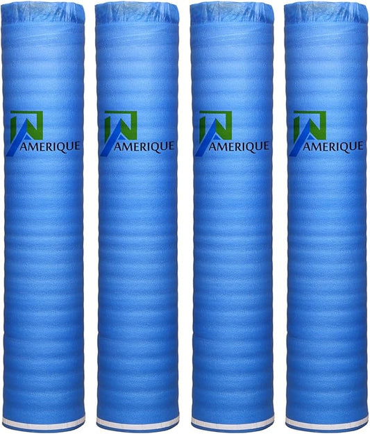AMERIQUE 800SQFT 4TH Generation Blue 1.5MM Thick Flooring Underlayment Padding by AMERIQUE