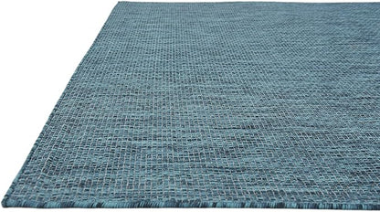 Unique Loom Collection Casual Transitional Solid Heathered Indoor/Outdoor - Image 7