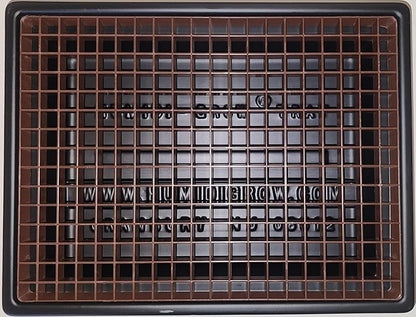 HT-101 Black w/Brown Grids 10.5" x 13.5" x 2.25" by Unknown
