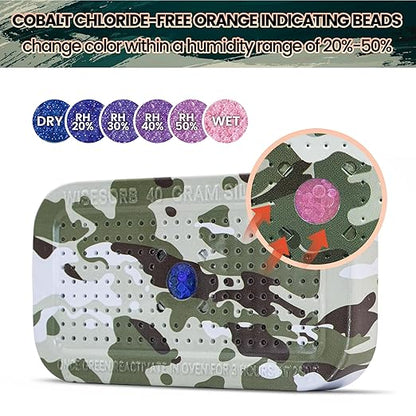 5 Packs Gun Safe Dehumidifier 40 Gram Reusable Indicating Silica Gel Desiccant - Image 3