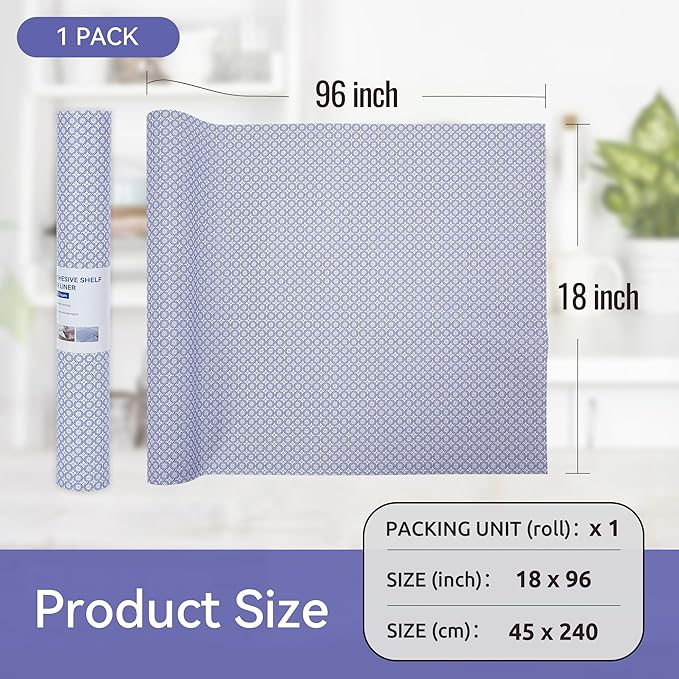 FIFTY FEET 18"x96" Non-Adhesive Shelf Liner - Image 5