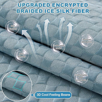 OTOB Cooling Dog Couch Cover Ice Silk Fiber, Washable & Non Slip Sofa - Image 3